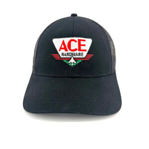 Cap America 'Ace Hardware' Black Mesh Trucker Snapback Cap